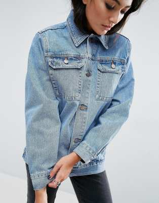 Asos girlfriend denim jacket best sale