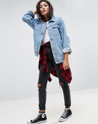 asos girlfriend denim jacket