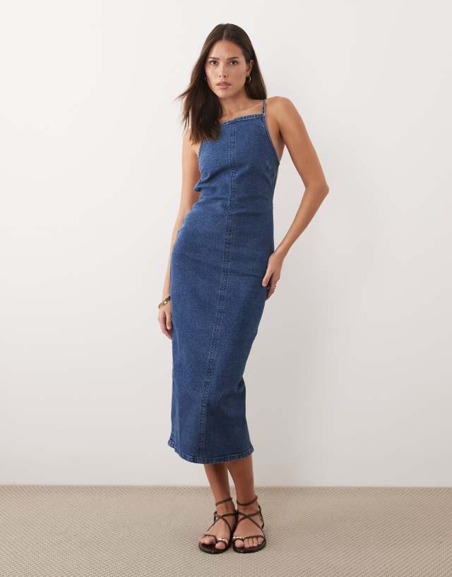 high neck dress halter Norma Kamali Halter Turtleneck Side Slit Gown main image 1