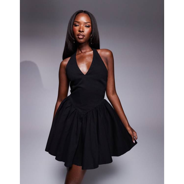 ワンピース ETMON Waist Pleats String Dress, Black 207077522-1-black?$n_750w$&wid