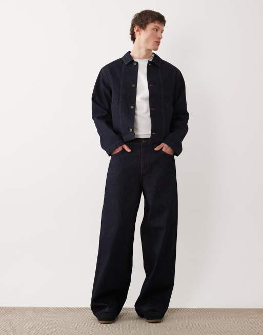 ASOS DESIGN - Denim harrington jack in onbewerkt indigo, deel van co-ord set, 2 van 5