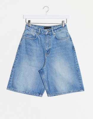wide leg short jeans