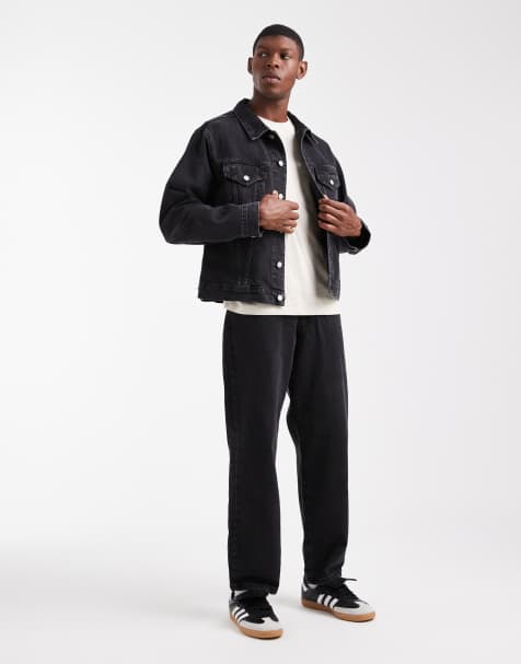 ASOS DESIGN denim jacket and jeans co-ord in black - view 1