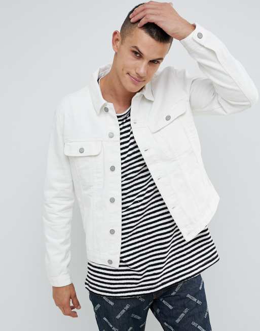 Asos white 2024 denim jacket