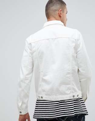 asos white denim jacket