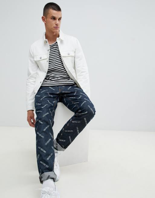 Asos white denim on sale jacket