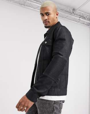 asos black denim jacket