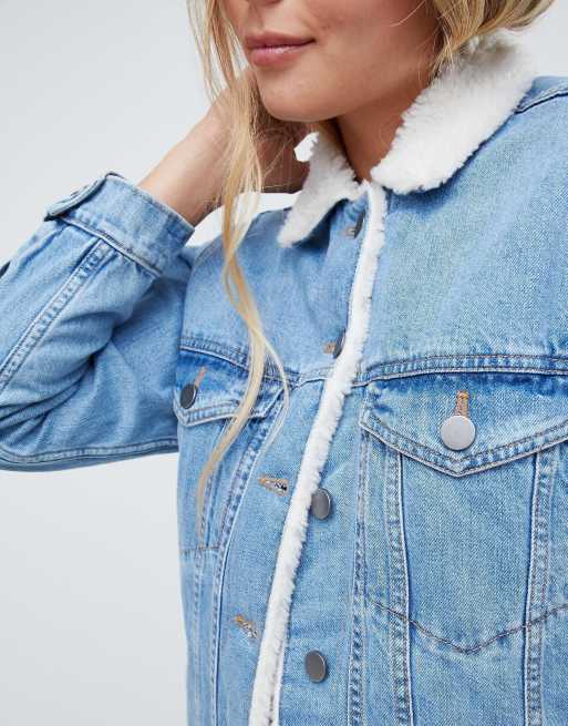 Asos ladies denim on sale jacket