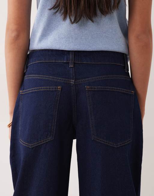ASOS DESIGN - Denim jeans met ballonpijpen en lage taille in indigo, 5 van 5