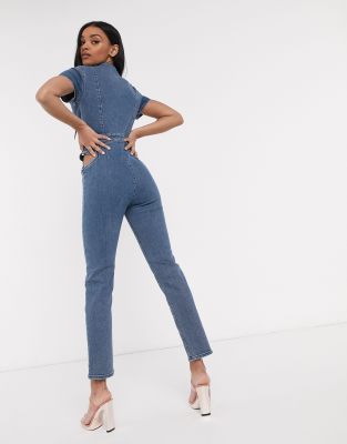 asos jeans jumpsuit