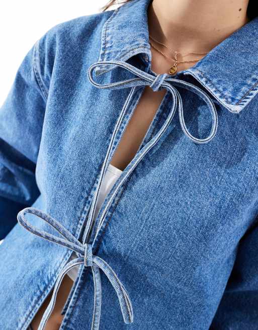 Asos tie front top clearance