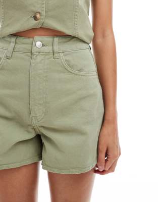 Asos Design Denim Longline A Line Shorts