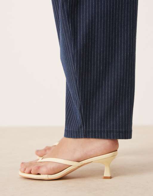 ASOS DESIGN denim look co-ord barrel leg trousers, 4 of 5