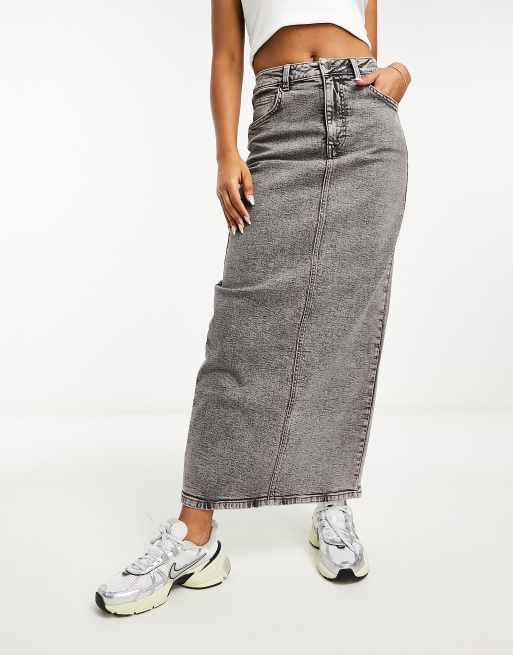 Long denim skirt asos hotsell