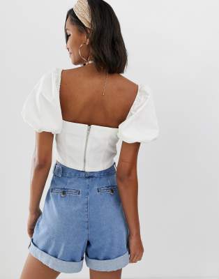 asos milkmaid top