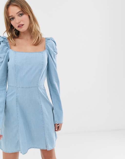 Milkmaid shop denim dress