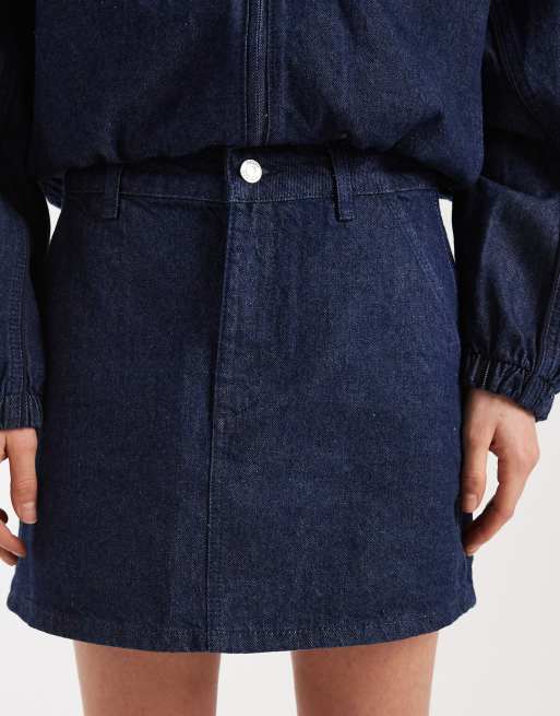 ASOS DESIGN denim mini skirt in rinse - part of a set, 5 of 5