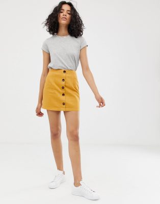 asos denim mini skirt