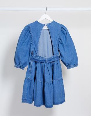 asos denim smock dress