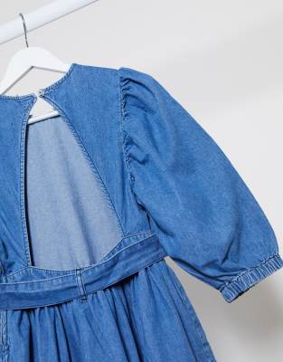 asos denim smock dress