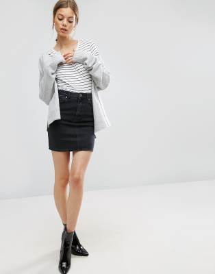 asos jean skirt