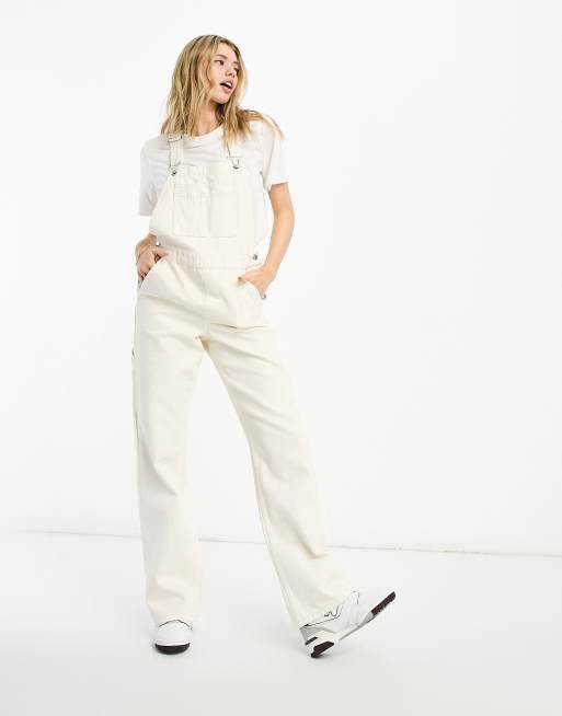 Weekday denim cheap boilersuit in ecru