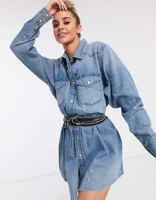 asos womens denim shirt