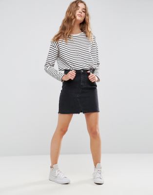 asos denim skirt