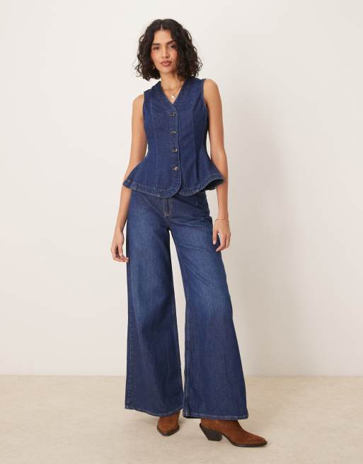 トップス eaphi FLUFFY PEPLUM VEST Womens Eaphi Fluffy Peplum Vest Size and Quality Details