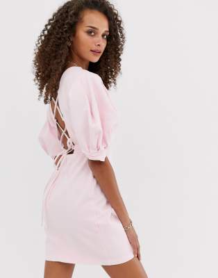 asos pink mini dress