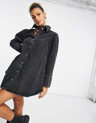 asos denim shirt dress