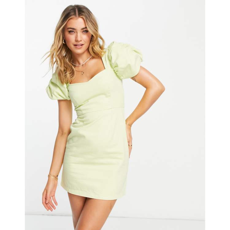 slim fit dress slacks Acler Rogeron Midi Dress Citron (For Hire) – EKOLUV