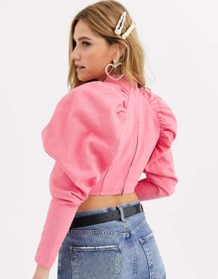 asos pink top