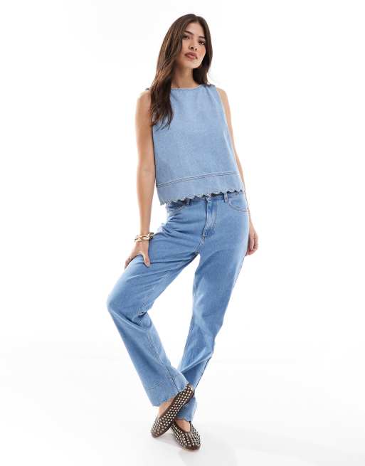 トップス enof ace camisole blue トップス ENOF ace camisole / blue New】ENOF ace camisole
