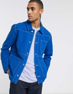 cobalt blue denim jacket