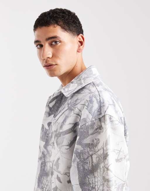 ASOS DESIGN denim shirt in camo - part of a set, 4 of 5