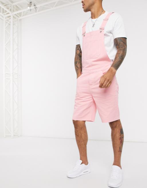 Pink 2024 short dungarees