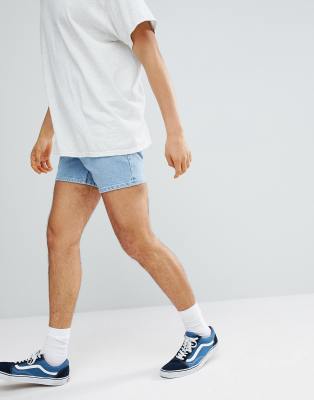 asos white denim shorts
