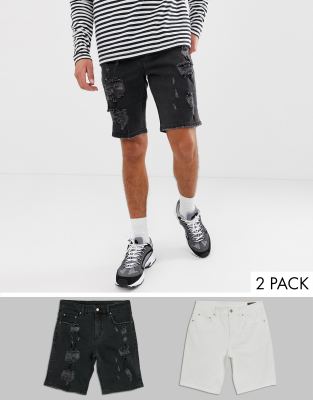 asos white denim shorts