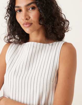 Asos Design Denim Slash Neck Tank Top
