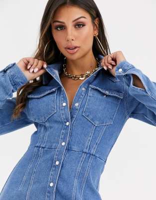 denim shirt dress asos