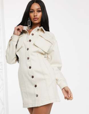 asos denim shirt dress