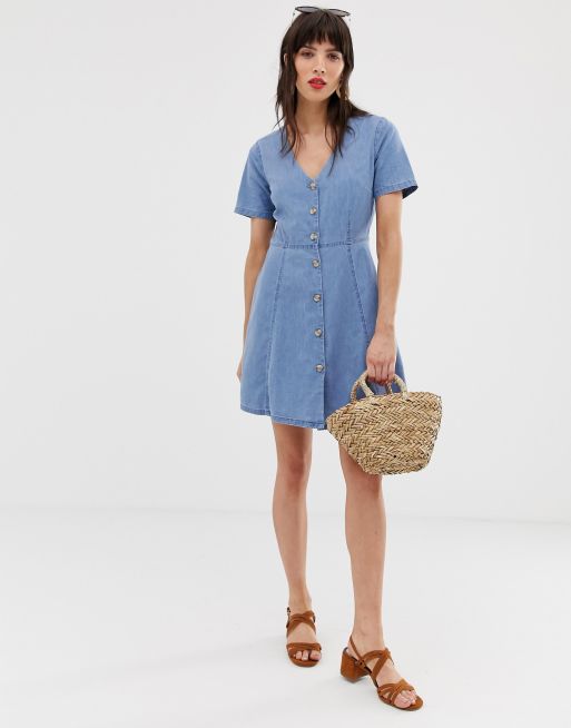 Denim tea dress best sale