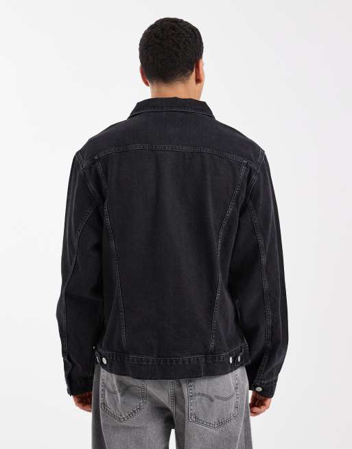 ASOS DESIGN - Denim truckerjack in zwart, deel van co-ord set, 3 van 5