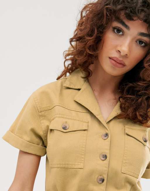 Asos cheap mustard jumpsuit