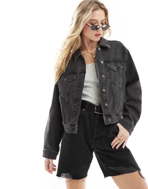 Black Denim Western Jacket