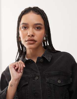 ASOS DESIGN DENIM WESTERN JACKET 