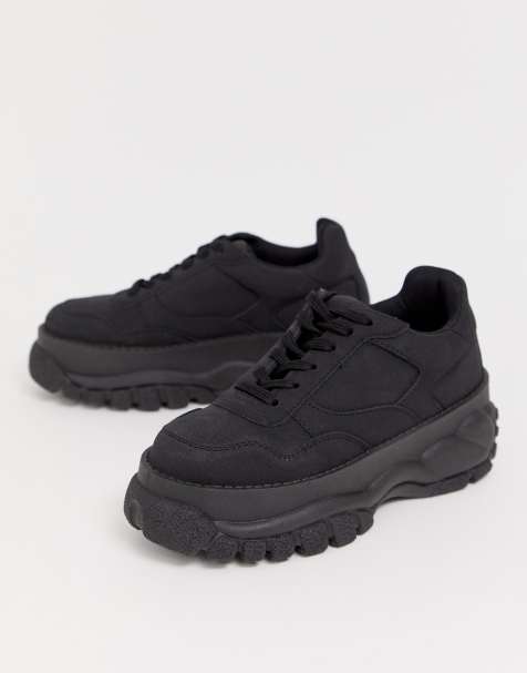 ASOS DESIGN - Denmark - Baskets chunky - Noir