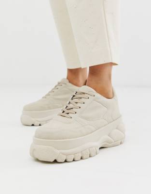 chunky tan sneakers