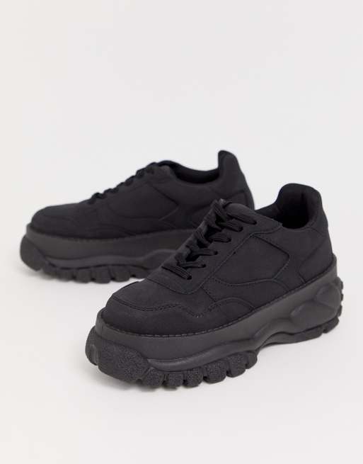 Høring Agurk stemning ASOS DESIGN Denmark chunky sneakers in black | ASOS